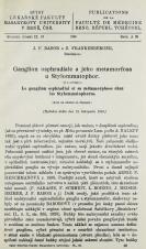 Ganglion osphradiale a jeho metamorfosa u Stylommatophor / Le ganglion osphradial et sa métamorphose chez les Stylommatophores