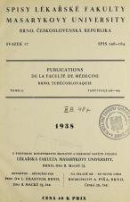 Obálka pro Spisy Lékařské fakulty, svazek 17. Intro