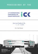 Obálka pro Proceedings of the 12th International Conference on Kinanthropology. Sport and Quality of Life. 7. – 9. 11. 2019