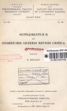 Obálka pro Supplementum II. ad Onobrychis generis revisio critica