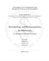 Obálka pro Biotechnology and pharmacogenetics for pharmacists