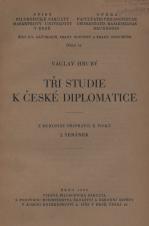 Obálka pro Tři studie k české diplomatice