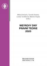 Obálka pro Weyrovy dny právní teorie 2020. Weyr’s Days of Legal Theory 2020