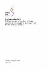 Obálka pro DEAFinitely English. Online materials for teachers of English as a Foreign Language for Deaf, deaf and hard of hearing students