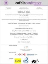 Obálka pro Cofola 2011. The Conference Proceedings