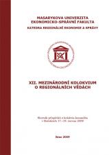 Obálka pro XII. Mezinárodní kolokvium o regionálních vědách. Sborník příspěvků z kolokvia konaného v Bořeticích 17.–19. června 2009