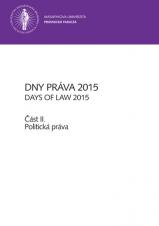 Obálka pro Dny práva 2015 – část II.. Politická práva