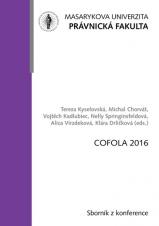Obálka pro COFOLA 2016. Sborník příspěvků z konference