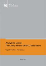 Obálka pro Analysing Genre: The Colony Text of UNESCO Resolutions